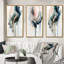 «Green Elegant Roses», 3 pièces sur toile-1132746907-1132746910
