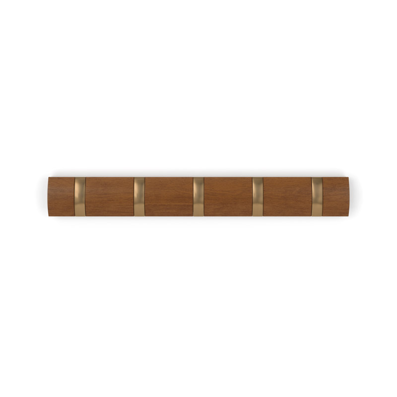 Flipper Hook, Light Walnut/Warm Gold