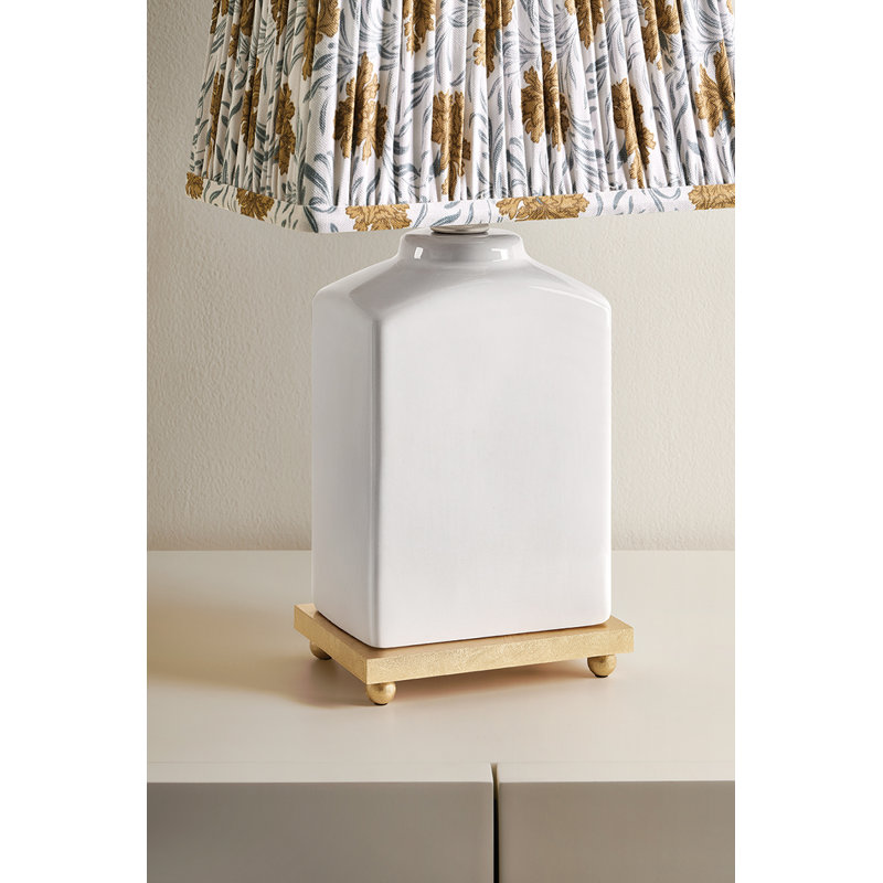 Lampe de table Brynn, Nuage / feuille d'or