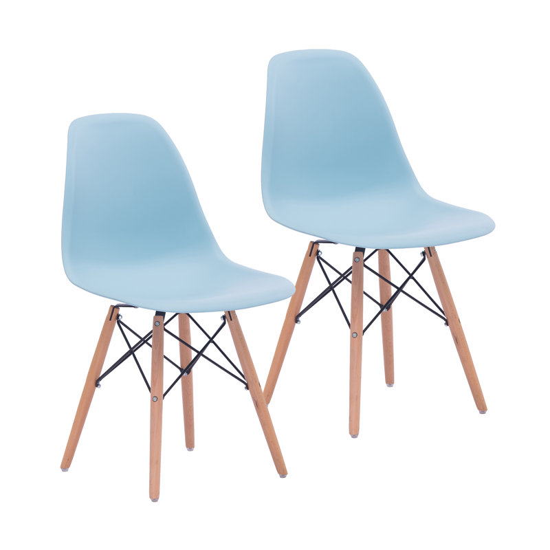 Chaise d'appoint en plastique Askegard, Bleu