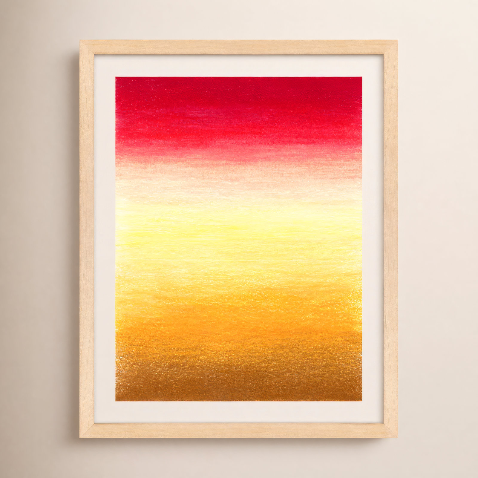 Tie-Dye Sunset Painting by Katy Montica, 24" W x 30" H, Maple