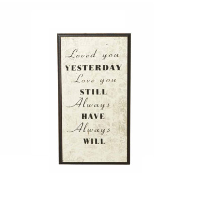 Ryder Loved You Yesterday Sign