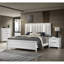 Mobilier de chambre contemporain à 2 tiroirs avec table de chevet et rangement