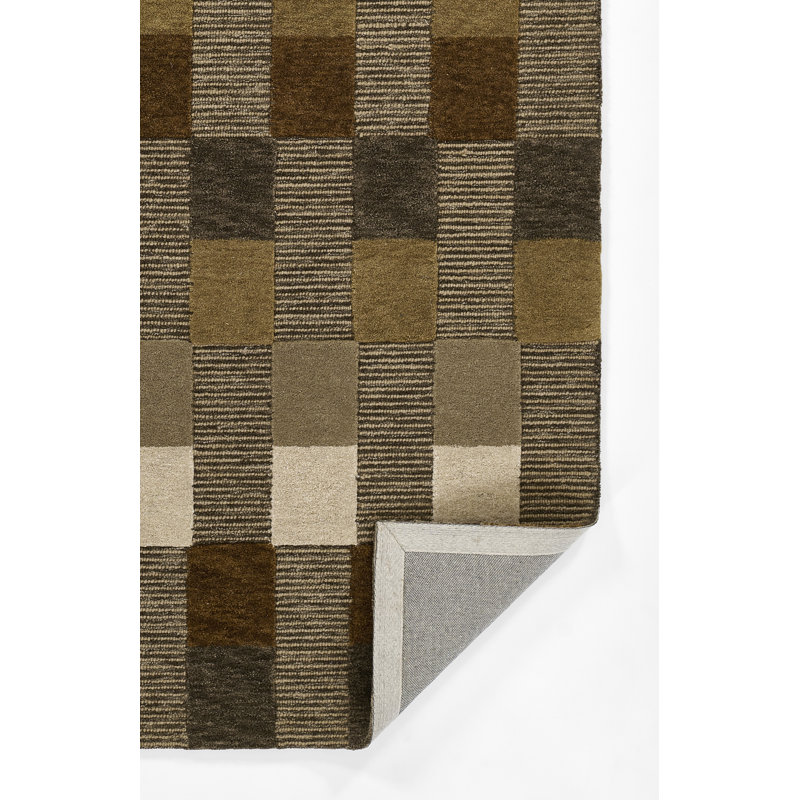 Momeni Fletcher Hand Tufted Wool Striped Brown Area Rug 2' X 3', 2' X 3'