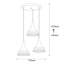 Luminaire suspendu conique à 3 lumières Excalibur-1837204963