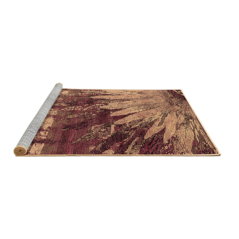 Ekaitz Performance Abstract Indoor Rug, Square 7'