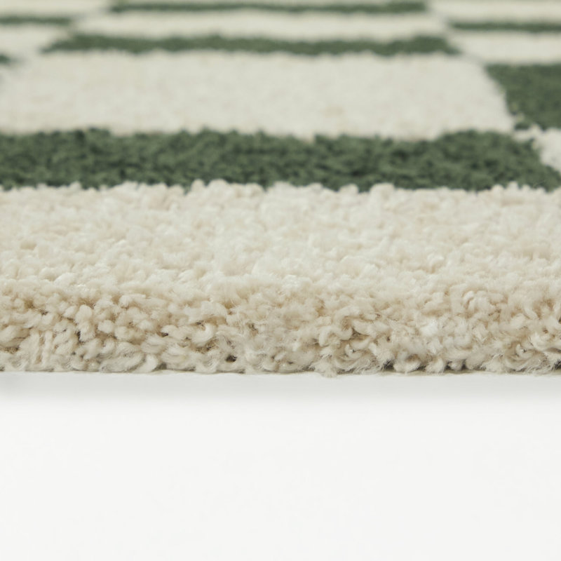 Tapis vert / bleu Nessler, Rectangle 5 pi 3 po x 7 pi