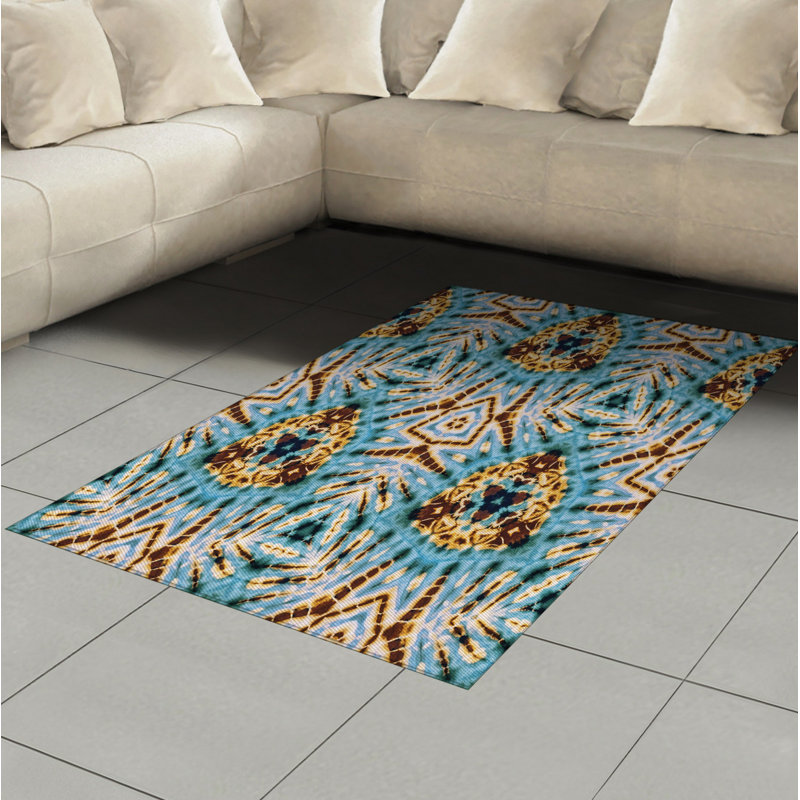 Tapis décoratif Tribal, Rectangle— 4 pi x 5 pi 8 po