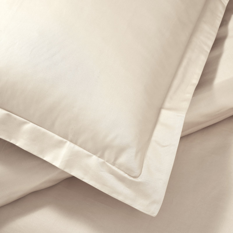 Ensemble de housses de couette en coton égyptien de luxe à densité de tissage 1500 fils, Ivoire ivoire