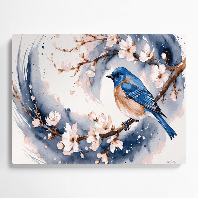 Art mural en métal oiseaux, H 16 po x l 20 po