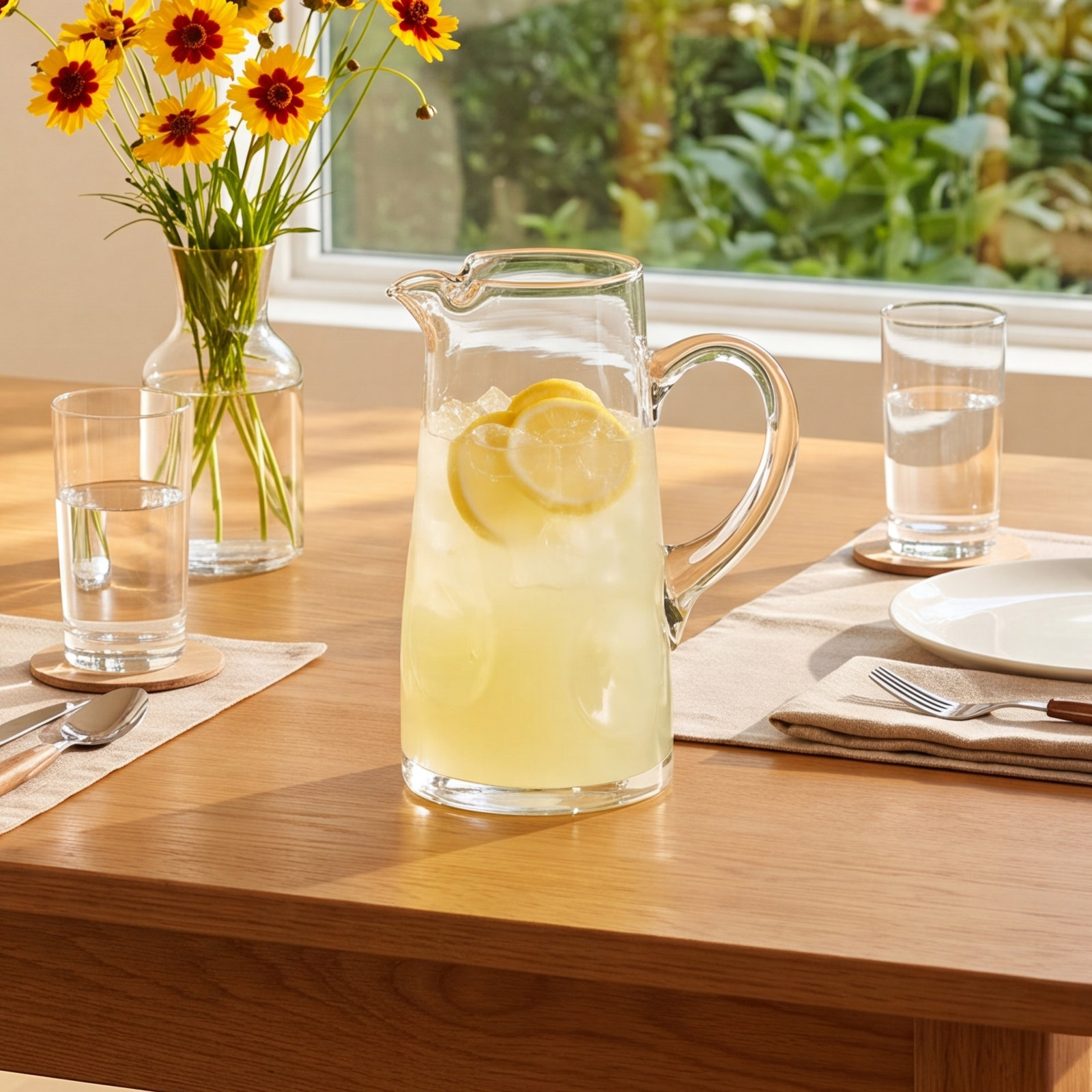 Impressions Glass Pitcher