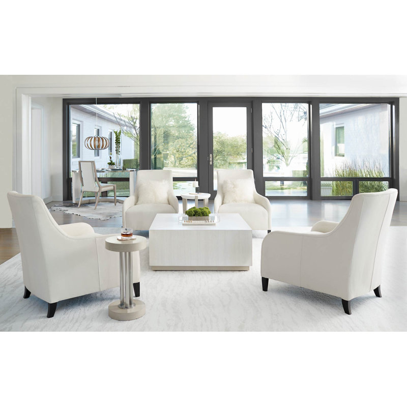 Cream Upholstered Transitional Wood Side Chair
