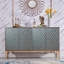 Buffets 59,1 "en bouleau moderne 59,1" brun avec 4 tablettes réglables