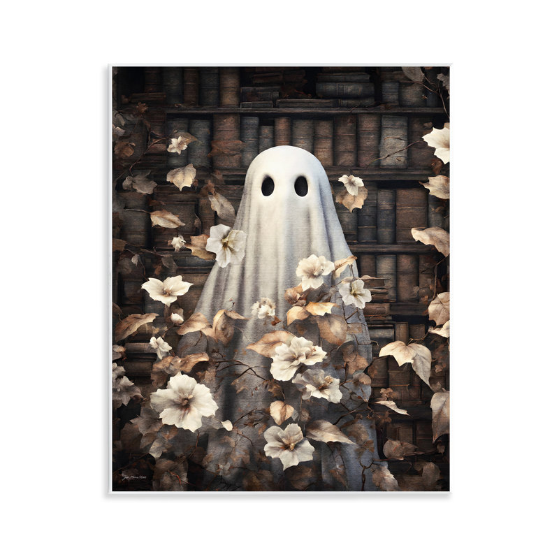 «Bookish Ghost & Flowers», art par Jo Moulton