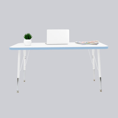 Rectangle Thermofused Activity Table with Adjustable Standard Swivel Glide Legs