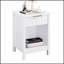 3-Tier Nightstand With Drawer And Shelf, Modern Bedside Table For Organized Storage And Elegant Design In Bedroom Or Living Room-123986661