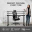 Uncaged Ergonomics Rise Up Dual-Motor Electric Standing Desk Frame - Height Adjustable Sit-Stand Desk Base with Memory Presets, Black-27758898