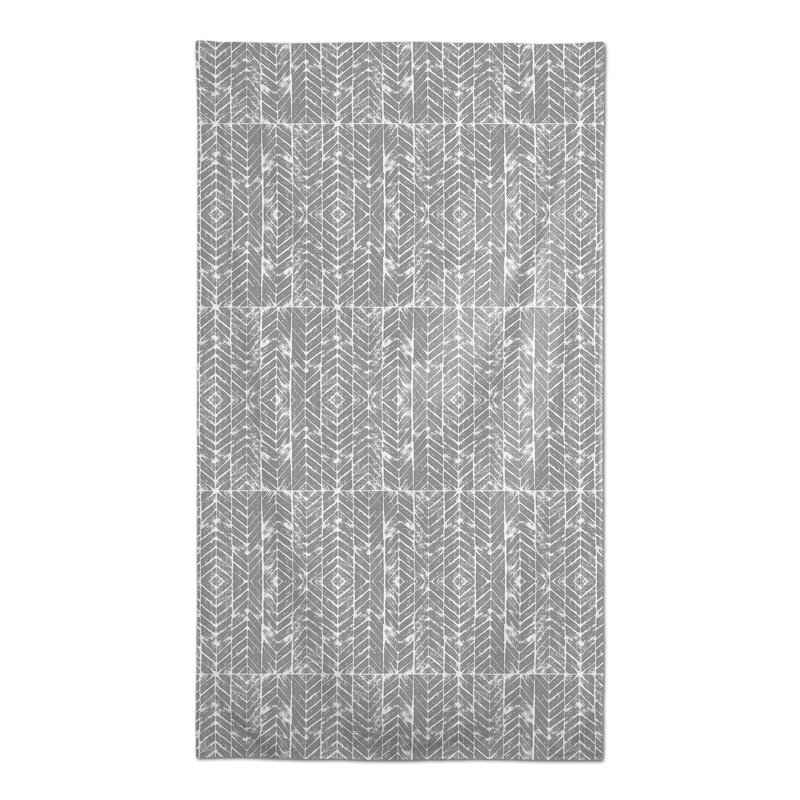 Chevron Tablecloth, Gray