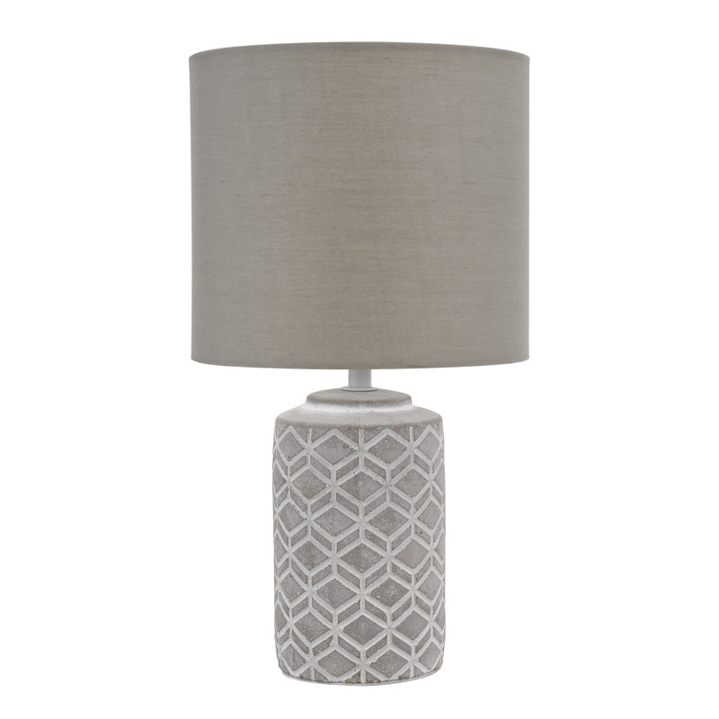 Ceramic Table Lamp Lamp, Grey, Grey
