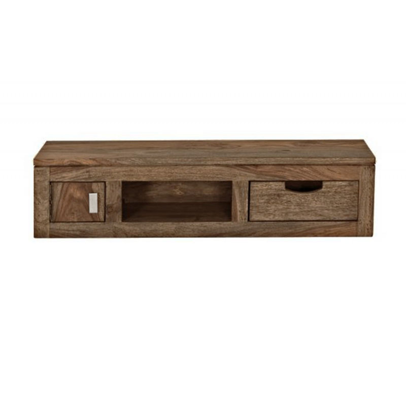 Nature Sheesham Solid Wood Floating Shelf