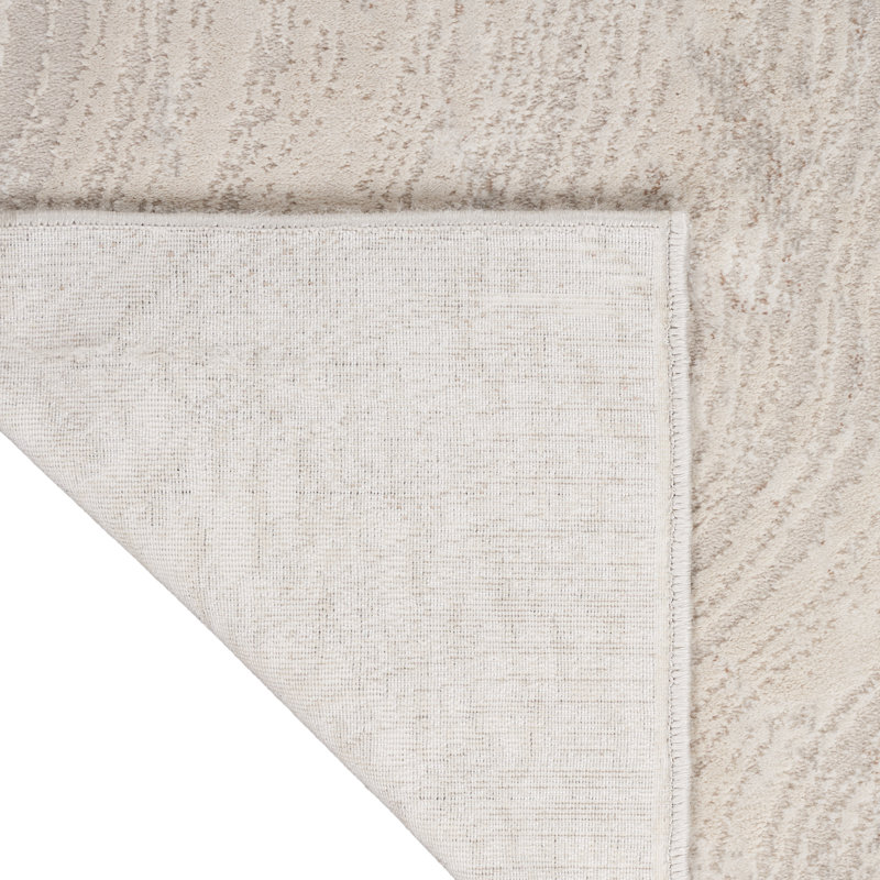 Tapis gris argenté à motif abstrait Ck024, Rectangle 7 pi 10 po x 9 pi 10 po