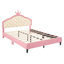 Lit princesse en cuir PU avec tête de lit-2047557648