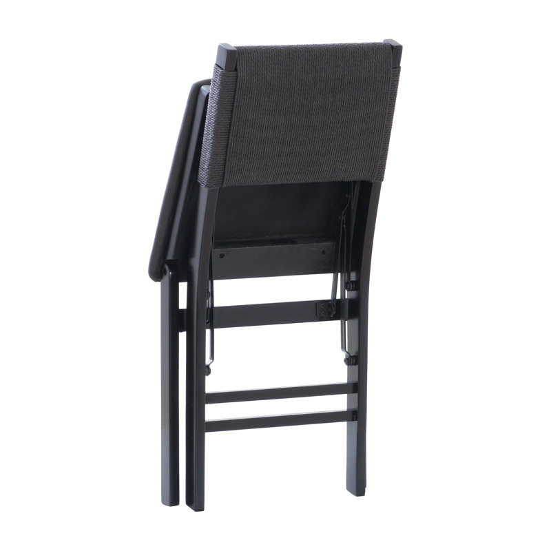 Amanat 19'' H Polyurethane Upholstered Folding Side Chair