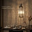 Modern Single Dimmable Matte Black Chandelier, Over Kitchen Island Hanging Water Ripple Glass Square Pendant Lighting  Fixtures For Kitchen Dining Room Hallway Foyer