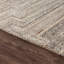Tapis d'intérieur en mélange de laine à motif géométrique moderne taupe Bove-129907705