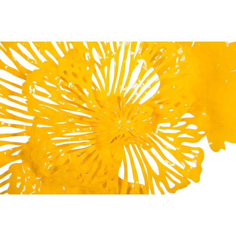 Flower Wall Décor, Yellow