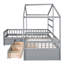 Lit plateforme gris avec 3 compartiments de rangement - chambre à coucher essentielle, très fonctionnelle et élégante-1031233262