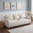 Three Seat Boucle Sofa with Pillows