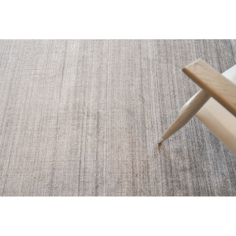 Ambrose Hand Tufted Striped Area Rug, Gray, Rectangle 8' x 10'