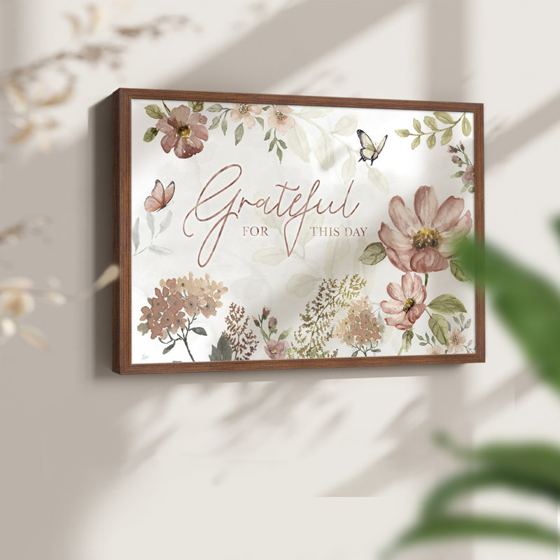 Summers Grateful - Impression encadrée - Restickable, H 8 po x l 10 po, Noyer