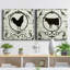 " Berkshire Rooster " 2 - Pieces-294279813-294279817