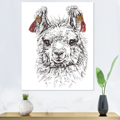 «Cute Lgbt Lama Alpaca», impression sur toile
