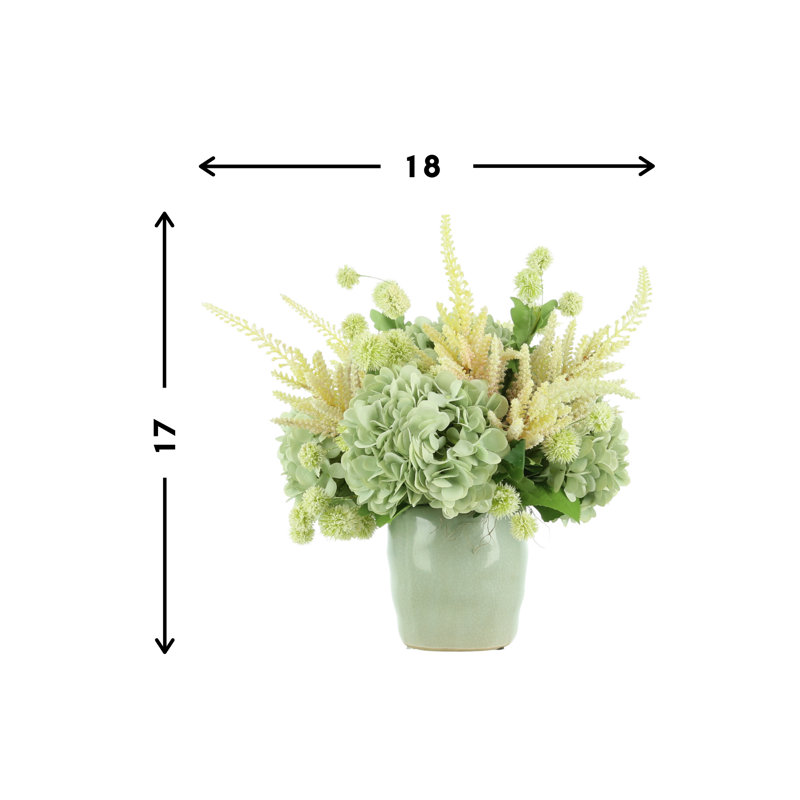 Hydrangea Floral Arrangement in Vase