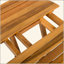 AUCUNE INSTALLATION REQUISE, PLATEAU EXTÉRIEUR EN BOIS ACACIA RÉGLABLE ET PLIABLE