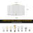 Modern Drum Linen Semi Flush Mount Ceiling Light Fixture-623023941-623023942