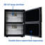 Chauffe-serviettes à double porte en acier inoxydable 40l Dermalogic