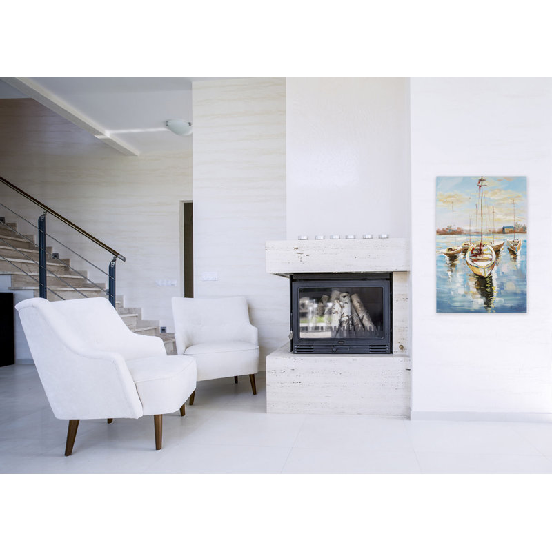 Canvas Picture Harbour Romance