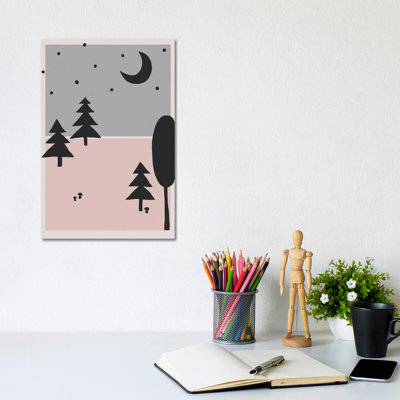 Forest At Night by Alisa Galitsyna - Wrapped Canvas Print