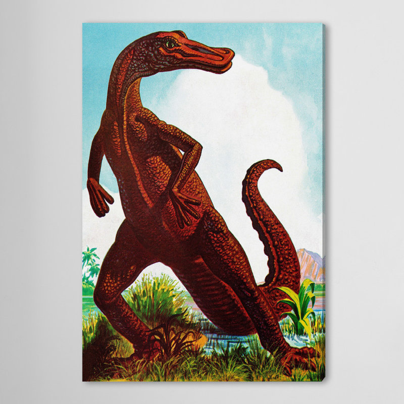 Dinosaur - Graphic Art on Canvas
