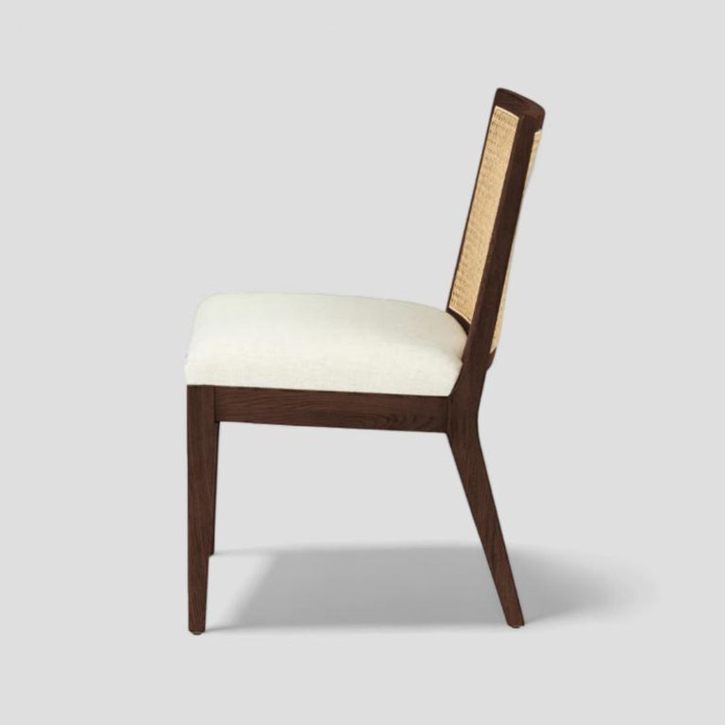 Chaise d'appoint Ollie, Bois brun