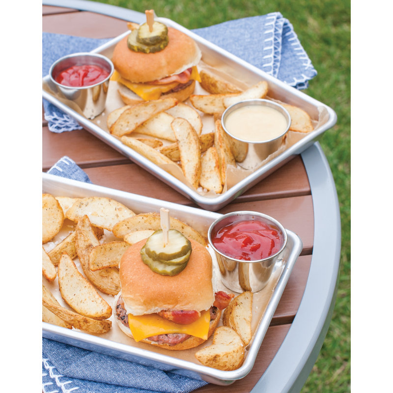 Nordic Ware Burger Serving 2 Piece Tray Set