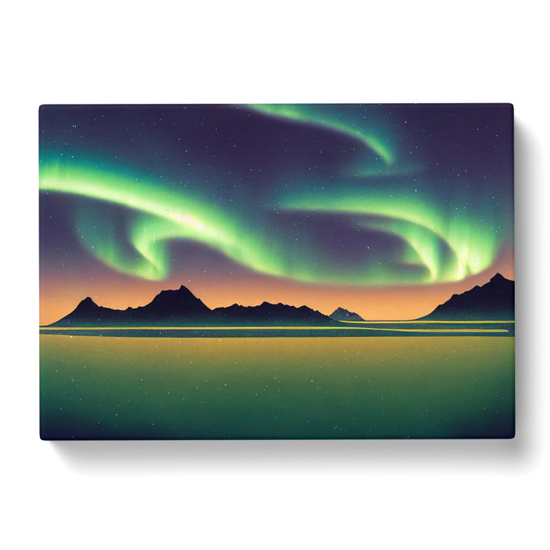 Terrific Northern Lights - Wrapped Canvas, 35cm H x 50cm W x 3cm D