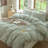 DONEUS Striped Duvet Cover Set 100% Washed Cotton Linen Like Soft Feelling Breathable Bedding-113054925-118101062