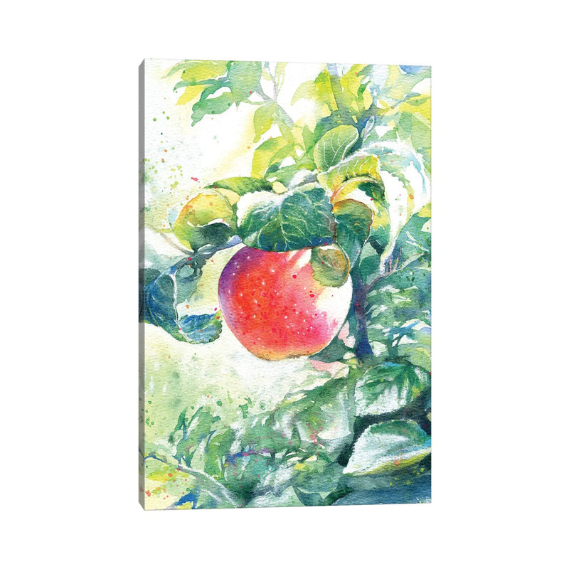The Apple by Marina Ignatova - Wrapped Canvas Painting, 20.32 cm H x 30.48 cm W