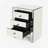 Lera Mirrored Glass Top 3 - Drawer End Table