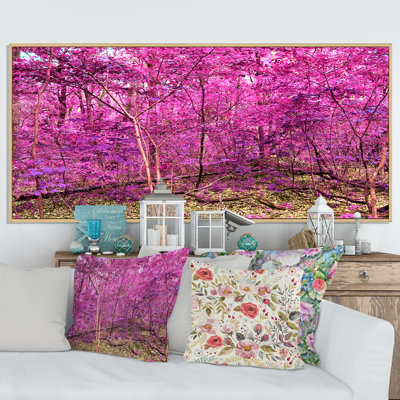 " Pink and Purple Fantasy Forest IX " Color Photography Print